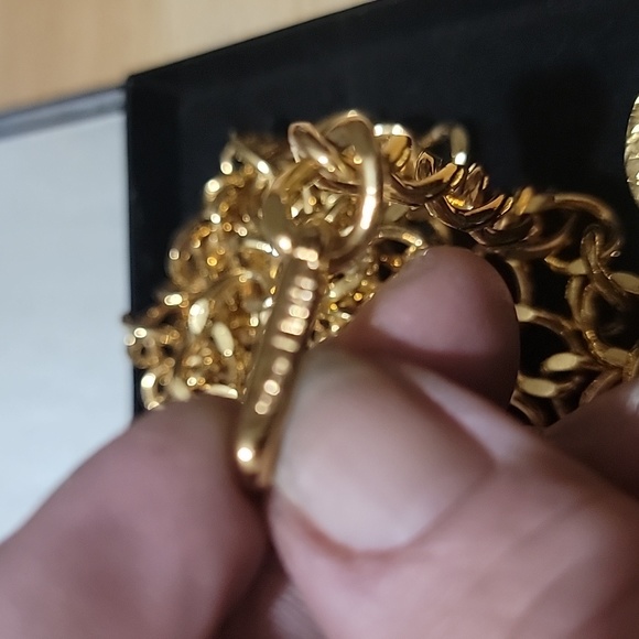 💯 Authentic  CHANEL VINTAGE CHAIN DOUBLE SIDED PENDANT BELT - Picture 4 of 6